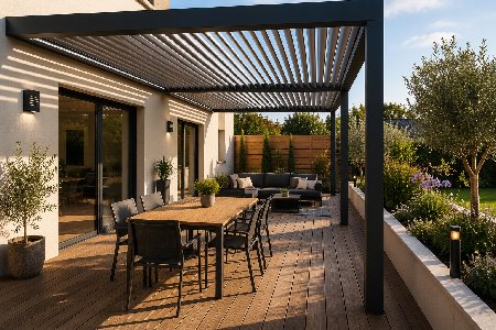 Terrasse et pergola